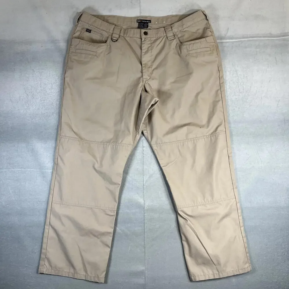 511 Tactical Taclite Pants Mens 42x30 Tan Jean Cut Double Knee Duty Force 74385